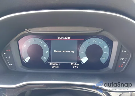 2025 Audi Q3 Premium 45 Tfsi S Line Quattro Tiptronic z USA, uszkodzony, nr VIN WA1DECF37S1015012